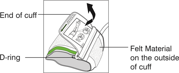 HoMedics - Leader LDRBPS-060 - ҚОЛҒА АРНАЛҒАН МАНЖЕТТІ ПАЙДАЛАНУ - 2-қадам ҚОЛҒА АРНАЛҒАН МАНЖЕТТІ ПАЙДАЛАНУ - 2-қадам