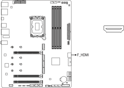 Gigabyte - Z890 GAMING X WIFI7 - F_HDMI (Θύρα HDMI) (Σημείωση) F_HDMI (Θύρα HDMI) (Σημείωση)