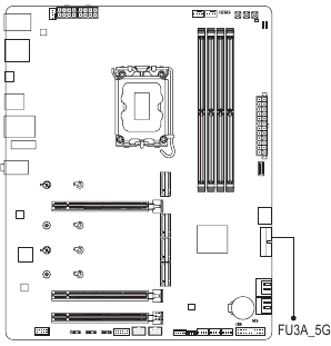 Gigabyte - Z890 GAMING X WIFI7 - FU3A_5G (Επικεφαλίδα USB 3.2 Gen 1) FU3A_5G (Επικεφαλίδα USB 3.2 Gen 1)