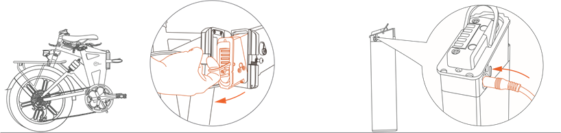 Fiido - M1 PRO - Pengisian daya baterai pembongkaran - Langkah 3 Pengisian daya baterai pembongkaran - Langkah 3