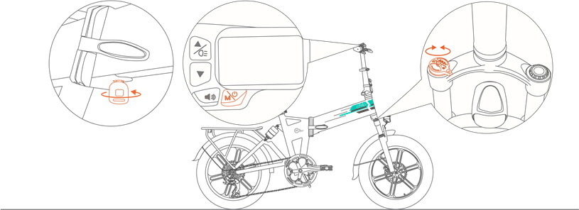 Fiido - M1 PRO - Penggunaan pertama kali - Langkah 2 Penggunaan pertama kali - Langkah 2