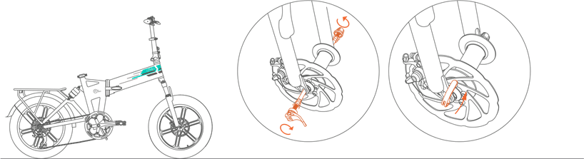 Fiido - M1 PRO - Pasang roda depan - Langkah 2 Pasang roda depan - Langkah 2