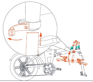 Fiido - M1 PRO - Pasang setang - Langkah 1 Pasang setang - Langkah 1