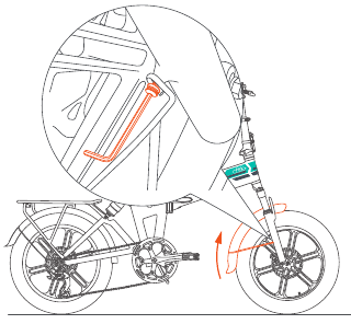 Fiido - M1 PRO - Memasang Pelindung Lumpur dan Lampu Depan - Langkah 1 Memasang Pelindung Lumpur dan Lampu Depan - Langkah 1
