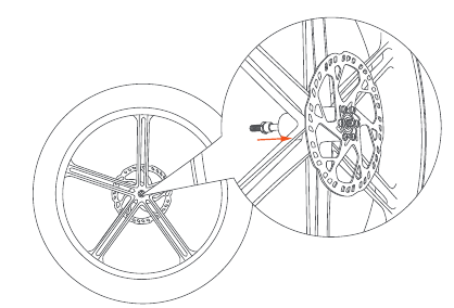 FIIDO - T2 - Pasang roda depan - Langkah 1 Pasang roda depan - Langkah 1
