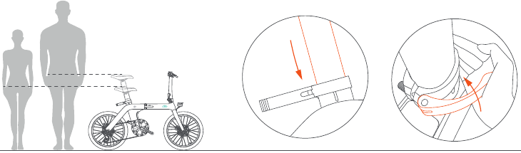 FIIDO - D11 - Penggunaan pertama kali - Sesuaikan kursi Penggunaan pertama kali - Sesuaikan kursi