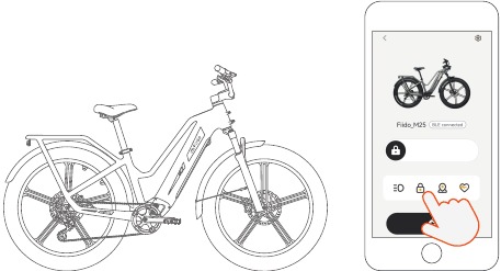 FIIDO - Titan - Cara melepas baterai - Langkah 3 Cara melepas baterai - Langkah 3
