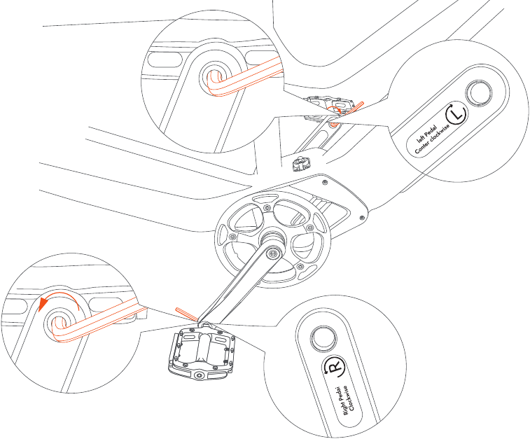 FIIDO - Titan - Panduan pemasangan - Memasang pedal Panduan pemasangan - Memasang pedal