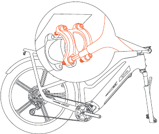 FIIDO - Titan - Memasang setang - Langkah 2 Memasang setang - Langkah 2