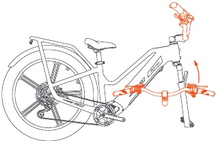 FIIDO - Titan - Memasang setang - Langkah 3 Memasang setang - Langkah 3