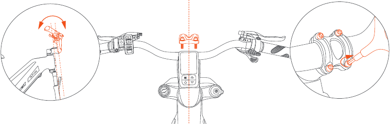 FIIDO - Titan - Memasang setang - Langkah 4 Memasang setang - Langkah 4
