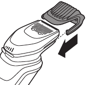 Slika pritrditve glavnika na prirezovalnik brade