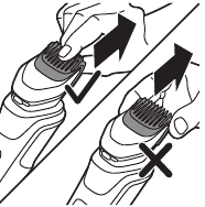Slika odstranjevanja glavnika s prirezovalnika brade