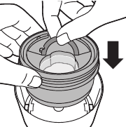 Vstavljanje kartuše v Quick Clean Pod