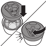 Ponovno nameščanje zgornjega dela Quick Clean Pod