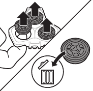 Odstranitev brivnih glav