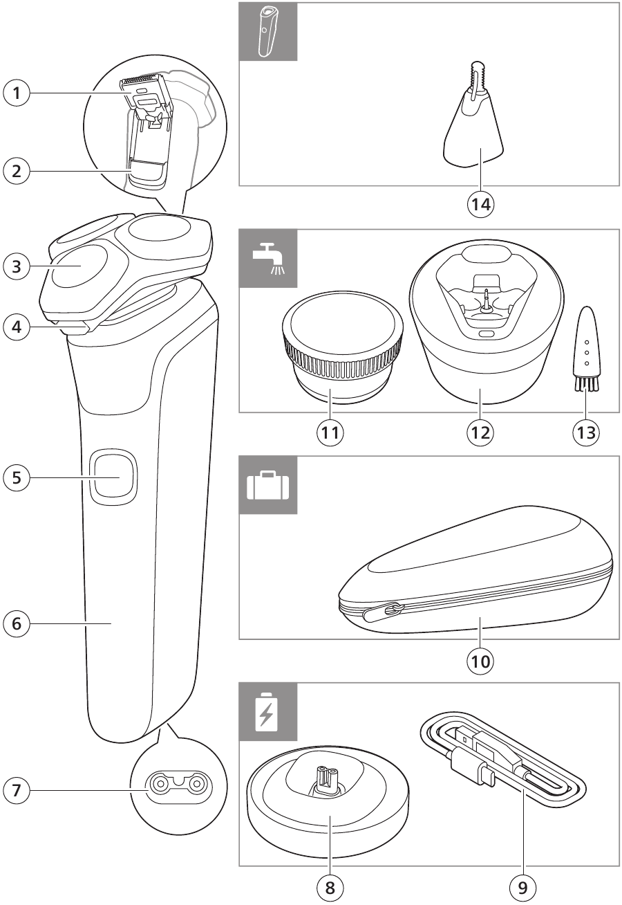Philips - NORELCO 9000 Series - Overview Pregled