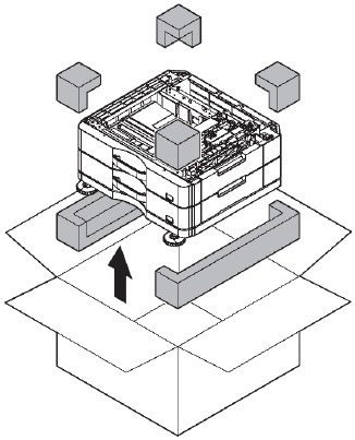 Sharp - BP-20M22 - BP-CS11/BP-DE11 - Unpacking - Step 4 BP-CS11/BP-DE11 - Unpacking - Step 4