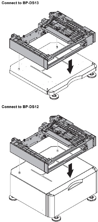 Sharp - BP-20M22 - BP-DS12/DS13 (HIGH/LOW STAND) - Intallation - Step 2 BP-DS12/DS13 (HIGH/LOW STAND) - Intallation - Step 2