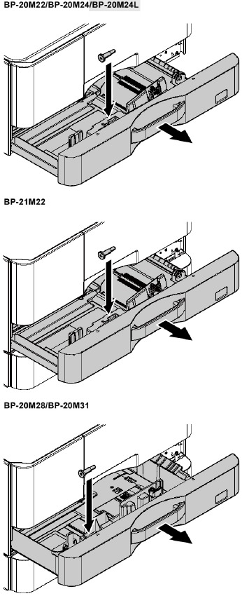 Sharp - BP-20M22 - MAIN UNIT - Unpacking - Step 3 MAIN UNIT - Unpacking - Step 3
