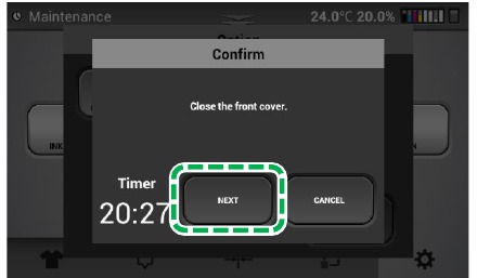 Ricoh - Ri 1000 - Nozzle Strong Maintenance - Step 20 Nozzle Strong Maintenance - Step 20