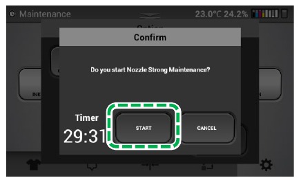 Ricoh - Ri 1000 - Nozzle Strong Maintenance - Step 21 Nozzle Strong Maintenance - Step 21