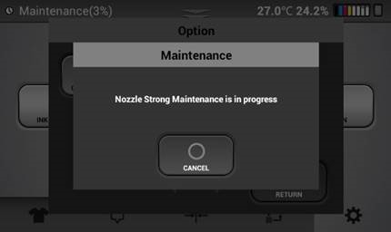 Ricoh - Ri 1000 - Nozzle Strong Maintenance - Step 22 Nozzle Strong Maintenance - Step 22