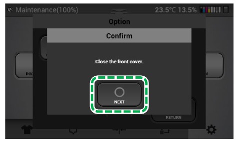Ricoh - Ri 1000 - Nozzle Strong Maintenance - Step 28 Nozzle Strong Maintenance - Step 28