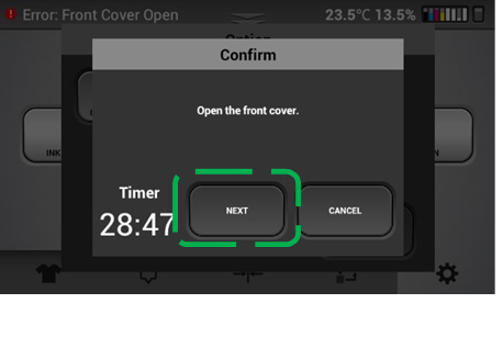 Ricoh - Ri 1000 - Nozzle Strong Maintenance - Step 5 Nozzle Strong Maintenance - Step 5