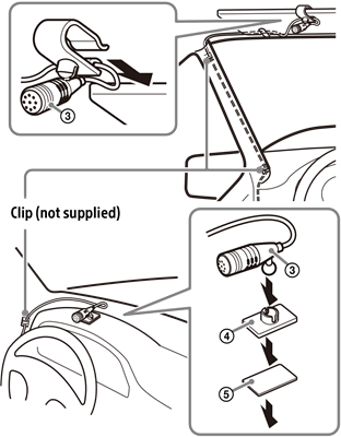 Sony - XAV-1500 - Instalarea microfonului Instalarea microfonului