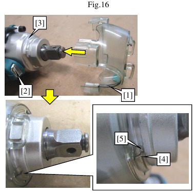 Makita - DTW300 - Ротор, секция корпуса ударного механизма - Сборка - Шаг 5 Ротор, секция корпуса ударного механизма - Сборка - Шаг 5