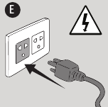 Priključite napajalni kabel v ozemljen vir napajanja.