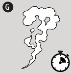 Žar bo začel proizvajati dim med ciklom zagona.