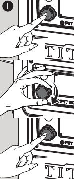 Zavrtite gumb regulatorja za spreminjanje vrednosti ciljne temperature na želeno temperaturo.