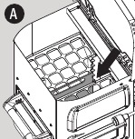 Pregrada zalogovnika nameščena na najnižjo zarezo