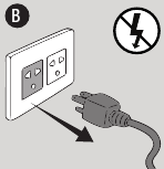 Izklop napajalnega kabla