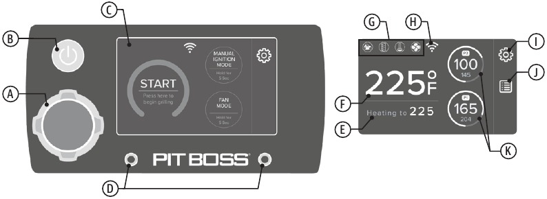 PIT BOSS - Serija COMPETITION - Pregled - 2. del - Nadzorna plošča Pregled - 2. del - Nadzorna plošča