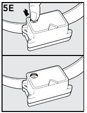 Нажатие кнопки уровня коррекции