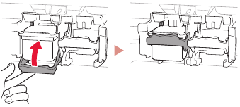 Canon - PIXMA TS3400 Series - Installere FINE-kassettene - Trinn 2 Installere FINE-kassettene - Trinn 2