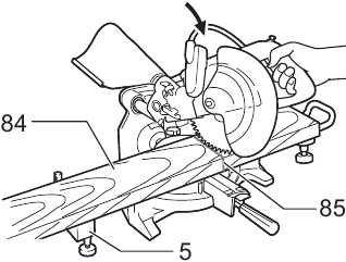 Makita - LS0714 - Adjusting the position of laser line - Step 1 Adjusting the position of laser line - Step 1