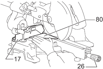 Makita - LS0714 - MAINTENANCE - Adjusting the cutting angle - Step 2 MAINTENANCE - Adjusting the cutting angle - Step 2