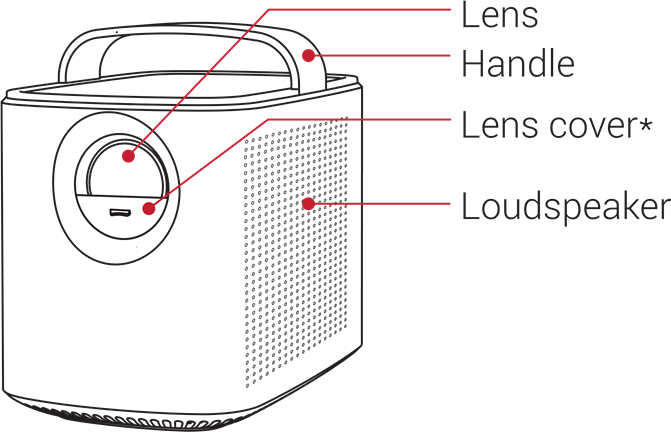 Anker - Nebula Mars II Pro - Elölnézet Elölnézet