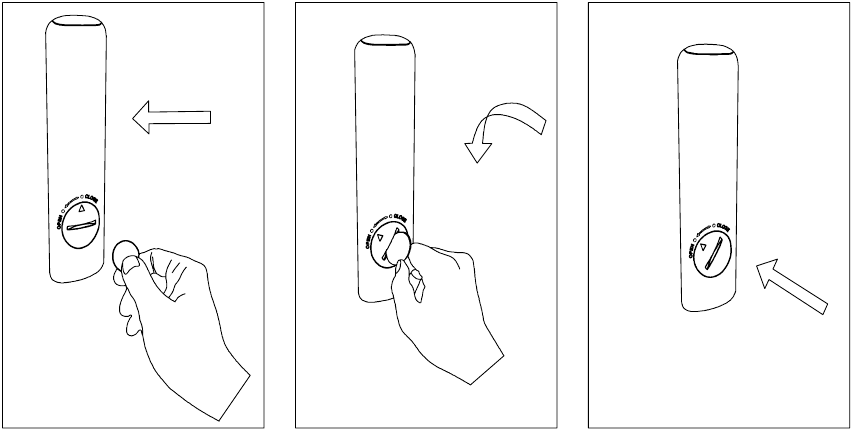 muse - M-692 BTC - Înlocuirea bateriei pentru telecomandă Înlocuirea bateriei pentru telecomandă