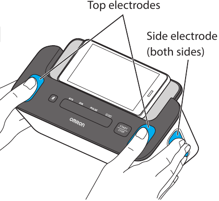 Omron - BP7900 - Start blodtrykksmåling - Trinn 3 Start blodtrykksmåling - Trinn 3