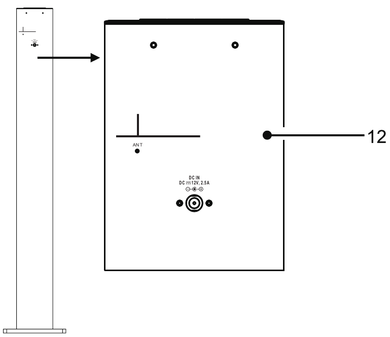 Muse - M-1150 BT - CONTROALE - UNITATEA PRINCIPALĂ - Partea 2 CONTROALE - UNITATEA PRINCIPALĂ - Partea 2