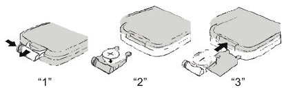 Muse - M-1250 BT - Kaukosäätimen pariston vaihto Kaukosäätimen pariston vaihto