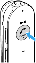 Sony - MDR-EX31BN - Connecting with the Paired Device - Step 1 Connecting with the Paired Device - Step 1