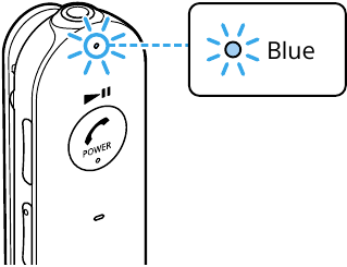 Sony - MDR-EX31BN - Connecting with the Paired Device - Step 2 Connecting with the Paired Device - Step 2