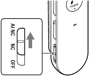Sony - MDR-EX31BN - Using the AI Noise Canceling Using the AI Noise Canceling