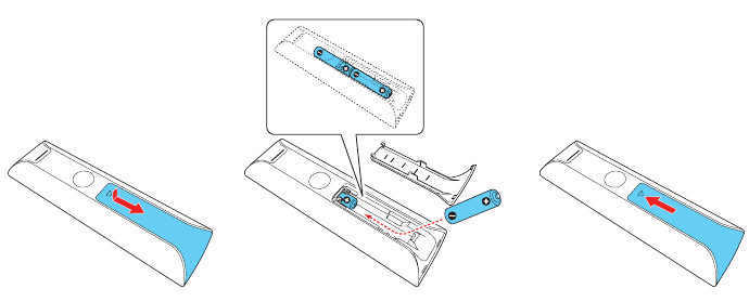 Epson - LS300BATV - Instalación de las baterías Instalación de las baterías